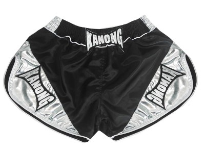 Pantaloncini da boxe donna Kanong : KNSRTO-201-Nero-Argento