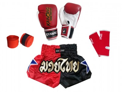 Set Muay Thai per Bambino : Rosso