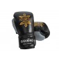 Guantoni boxe Thai Kanong in vera pelle : Nero/Grigio