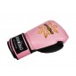 Guantoni boxe Kanong in vera pelle : Rosa/Nero