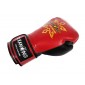 Guantoni Kick Boxe Kanong in vera pelle : "Thai Kick" Nero-Argento