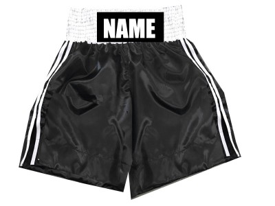 Pantaloncini boxe personalizzati : KNBSH-026-Nero
