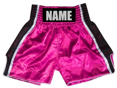 Pantaloncini boxe personalizzati : KNBSH-027-Rosa