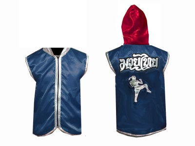 Felpe con cappuccio Muay Thai / Giacca di entrare : Marina/Rosso