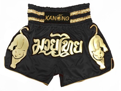 Pantaloncini Muay Thai Kanong : KNS-135-Nero