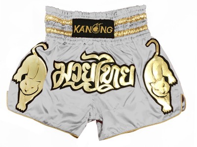Pantaloncini Muay Thai Kanong : KNS-135-Grigio