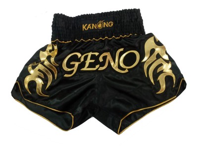 Pantaloncini da Muay Thai personalizzati : KNSCUST-1150 Nero
