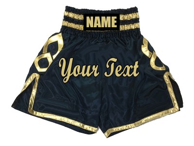 Pantaloncini da boxe personalizzati : KNBSH-025-Blu marino