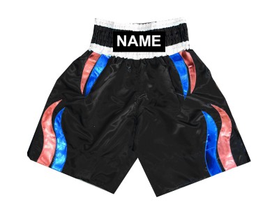 Pantaloncini boxe personalizzati : KNBSH-028-Nero