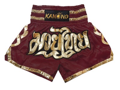 Pantaloncini Kickboxing Kanong : KNS-121-Marrone