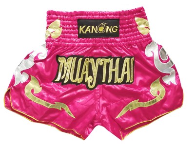 Pantaloncini Kickboxing Kanong : KNS-126-rosa scuro