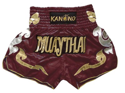 Pantaloncini Kickboxing Kanong : KNS-126-Marrone