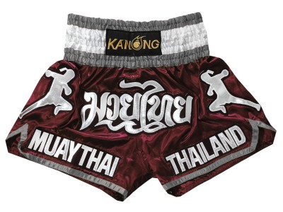 Pantaloncini Thai Boxe KANONG : KNS-133-Marrone