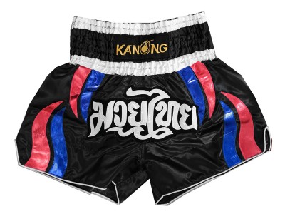 Pantaloncini Kickboxing Kanong : KNS-138-Nero