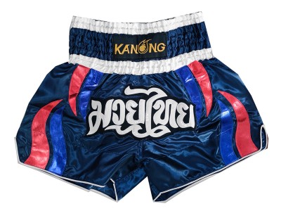 Pantaloncini Kickboxing Kanong : KNS-138-Blu marino