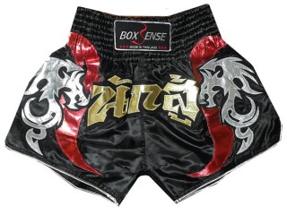 Pantaloncini Muay Thai Boxsense : BXS-005 Nero