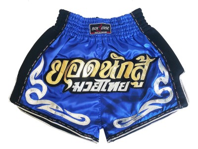 Pantaloncini Muay Thai Retro Boxsense : BXSRTO-027-Blu