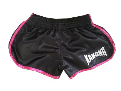 Pantaloncini Muay Thai Boxe Donna KANONG : KNSWO-402-Nero