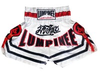 Pantaloncini Thai Kick Boxe Lumpinee : LUM-036 Bianca