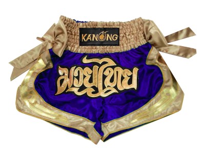 Pantaloncini Thai Boxe KANONG : KNS-132-Blu