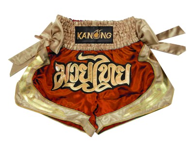 Pantaloncini Thai Boxe KANONG : KNS-132-Arancia