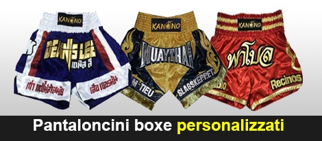 pantaloncini boxe personalizzati